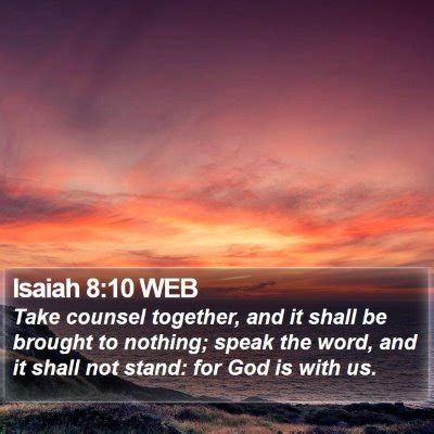 Isaiah 8 Scripture Images - Isaiah Chapter 8 WEB Bible Verse Pictures