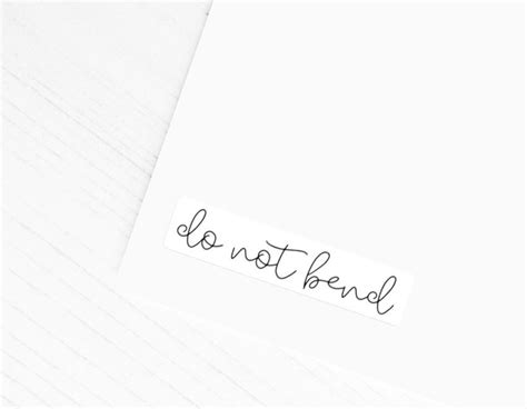 Do Not Bend Small Business Packaging Stickers 1.75 X 0.5 Inch 80 ...