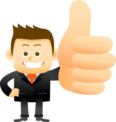 Download Clipart Happy Thumbs Up - Thumbs Up Cartoon Png Transparent Png (#3646572) - PinClipart
