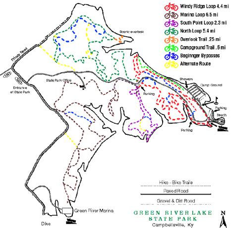 Green River State Park map