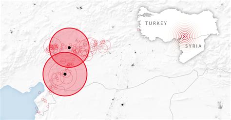 Maps: The devastating earthquakes in Turkey and Syria