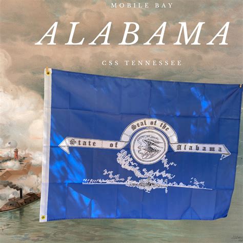 Alabama State Seal & Battle of Mobile Bay House Flag – Beauregard's Tailor