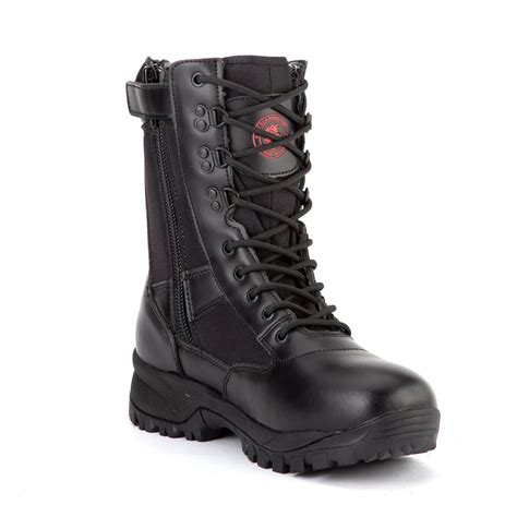 ROCKROOSTER Vega 8 inch Black Action leather Soft Toe Tactical and Law– Rock Rooster Footwear Inc