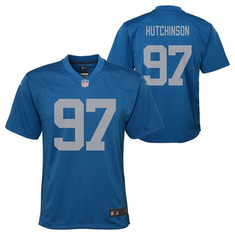 Detroit Lions Youth Hutchinson #97 Nike Alternate Jersey - Vintage ...