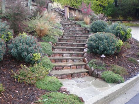 Pretty Small Hillside Landscaping Ideas and hillside landscaping anchorage | garden pathway ...