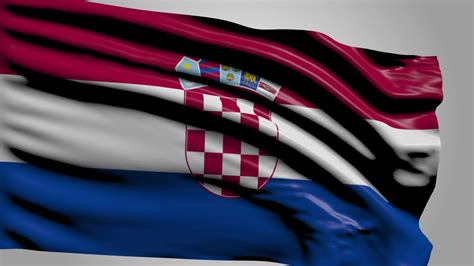 Flag Of Croatia 36717035 Stock Video at Vecteezy