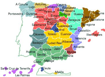 SEGOVIA SPAIN MAP - Imsa Kolese