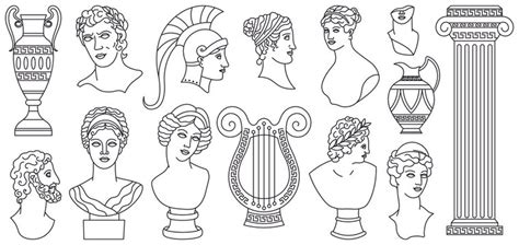 Greek Goddesses Drawings