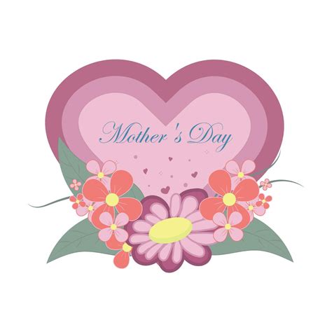 Mother's Day banner. Festive background with a big heart with hearts ...