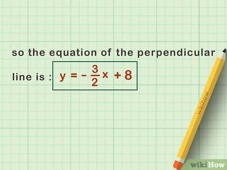 How to Find the Equation of a Perpendicular Line Given an Equation and Point