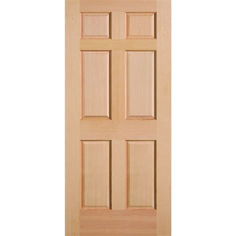 Masonite Universal Reversible Wood Slab Entry Door Solid Core (Common: 32-in x 80-in; Actual: 32 ...