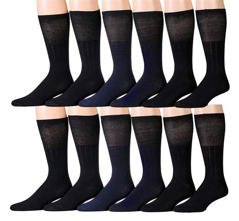 12 Pairs Unisex White Diabetic Socks for Neuropathy, Edema, Circulation, Comfort - Walmart.com