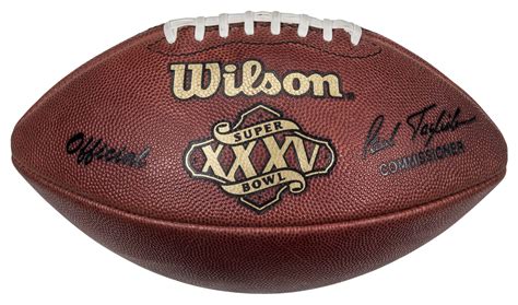 Lot Detail - 2001 Super Bowl XXXV Game Used Football: Baltimore Ravens ...