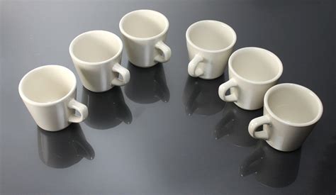 Ultima Coffee Mugs, Diner Mugs, Set of 6, Restaurant Grade, Ivory, New ...