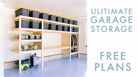 How to build a garage storage shelf - Builders Villa