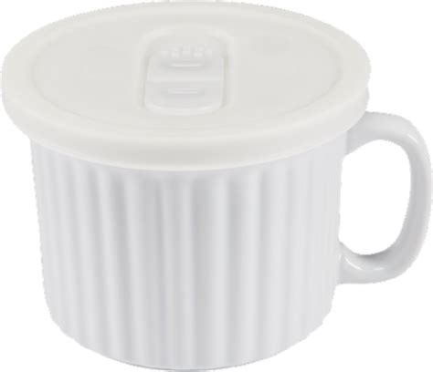 Dash of That Ceramic Soup Mug with Lid - White, 18 oz - Kroger