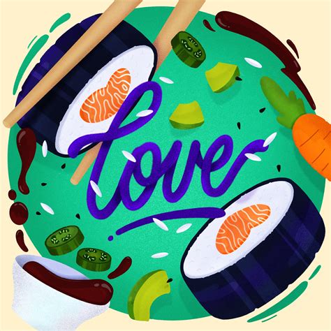 Love sushi on Behance