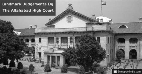 Landmark Judgements By The Allahabad High Court - India