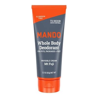 Mando Whole Body Deodorant - Men's Aluminum-free Invisible Cream ...