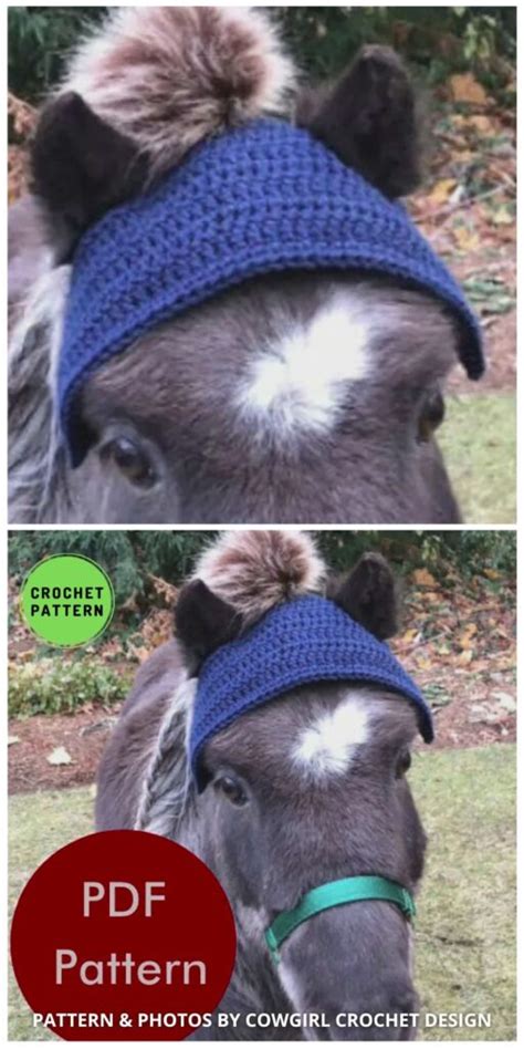 6 Crochet Fly Bonnet Patterns For Horse Or Pony - Crafting Happiness