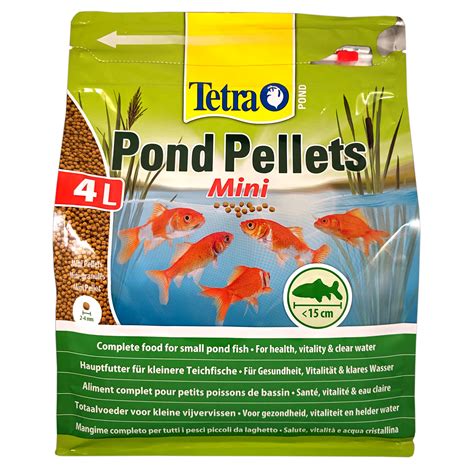 TETRA POND PELLETS MINI/MEDIUM 1L/4L FISH FOOD HEALTH VITALITY GOLDFISH ...