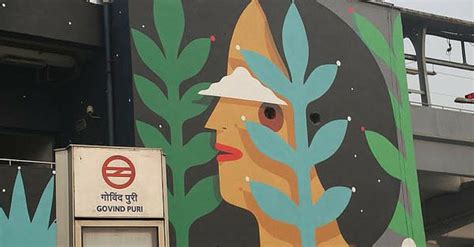 Delhi Metro Station Gets a Facelift by DMRC and an Italian Artist