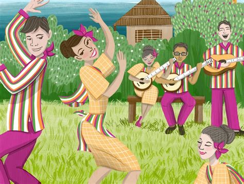 Tinikling Folk Dance Filipino Art Instant Digital Print | Etsy