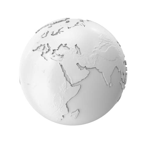 White Earth Globe Symbol PNG Images & PSDs for Download | PixelSquid - S119805959