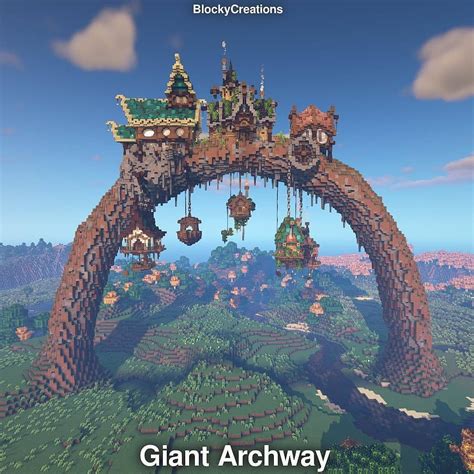 20 Minecraft Building Ideas - Giant Archway