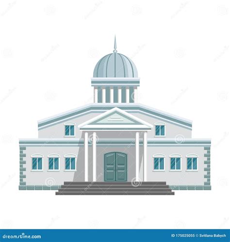 Building of Government Vector Icon.Cartoon Vector Icon Isolated on White Background Building of ...