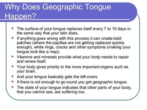 Natural treatment for geographic tongue