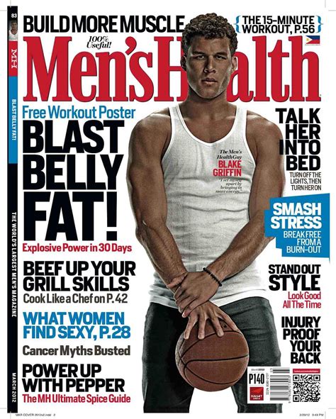 Turtz on the Go: Blake Griffin Covers Men's Health Philippines Magazine March 2012 Issue
