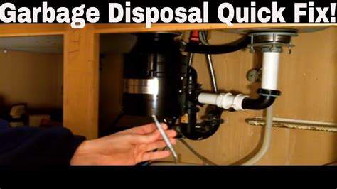 Garbage Disposal Repair Quick Fix - YouTube