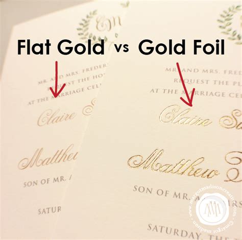 MargotMadison: Gold Foil printing or Flat Gold Printing?