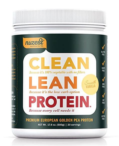 Nuzest Clean Lean Protein, Premium Pea Protein Powder, 100% Plant-based ...