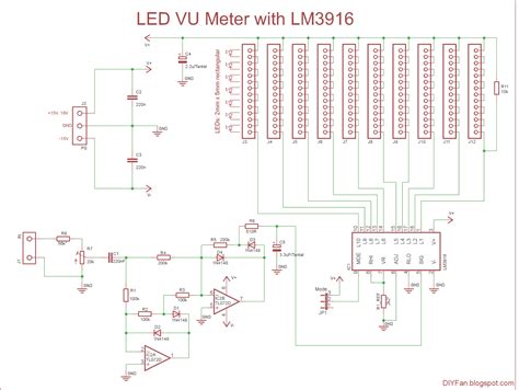 LED VU Meter with LM3916 - Electronics-Lab