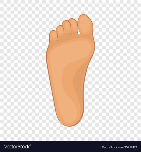 Foot icon cartoon style Royalty Free Vector Image