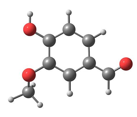 Vanillin Vanilla Extract Molecule Chemical Structure Stock Photos, Pictures & Royalty-Free ...