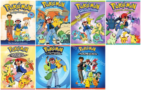 Pokemon Anime TV Series Complete Seasons 1-7 (1 7) NEW DVD SET ...