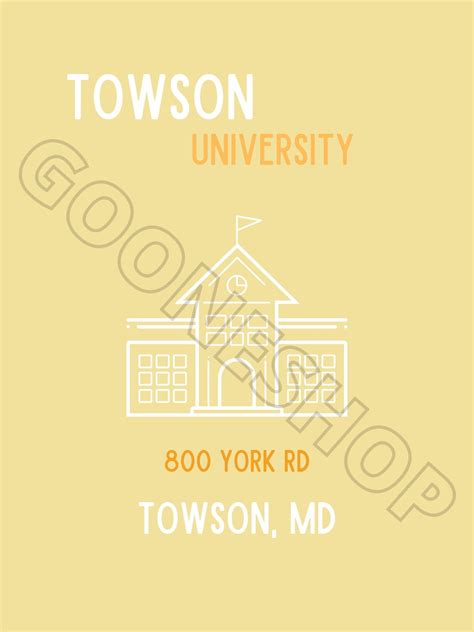 Towson University College Posters - Etsy