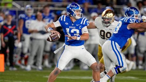 Duke Quarterback Riley Leonard Commits to Notre Dame, Boosting Fighting ...