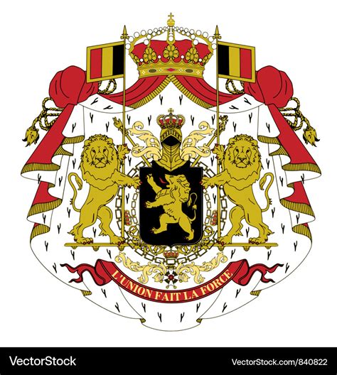 Coat of arms of belgium Royalty Free Vector Image