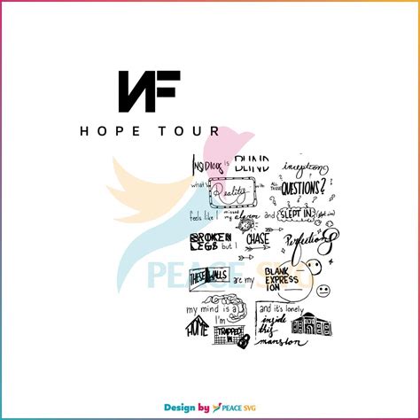 NF Rapper Tour 2023 Hope Album SVG Cutting Digital File » PeaceSVG