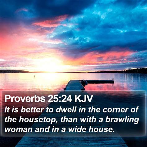 Proverbs 25:24 KJV Bible Verse Images