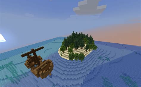 Deserted island map for 100 days Minecraft Map