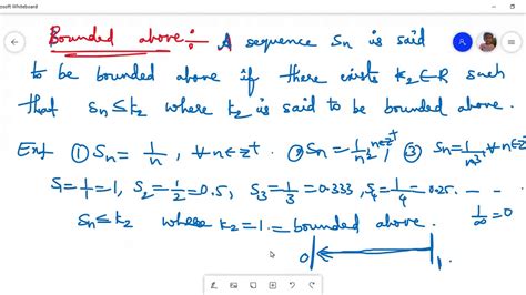 SEQUENCES CHAPTER- Definitions of sequence, bounded below, bounded ...