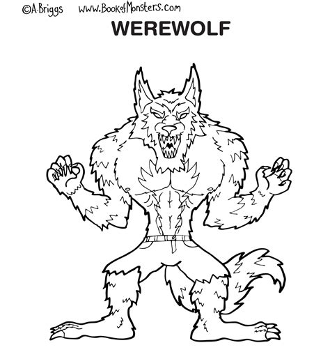 Werewolf #100007 (Characters) – Free Printable Coloring Pages