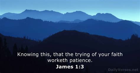 James 1:3 - Bible verse (KJV) - DailyVerses.net