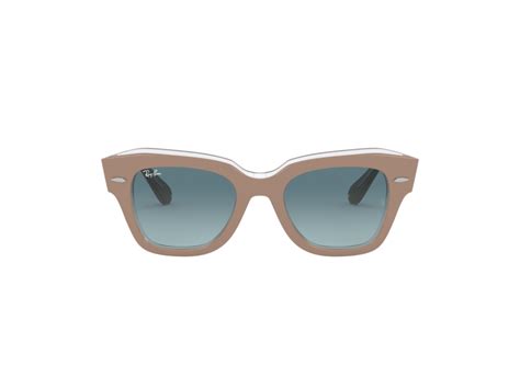 Ray-Ban Sunglasses RB2186 12973M BEIGE ON TRASPARENT blue | eBay