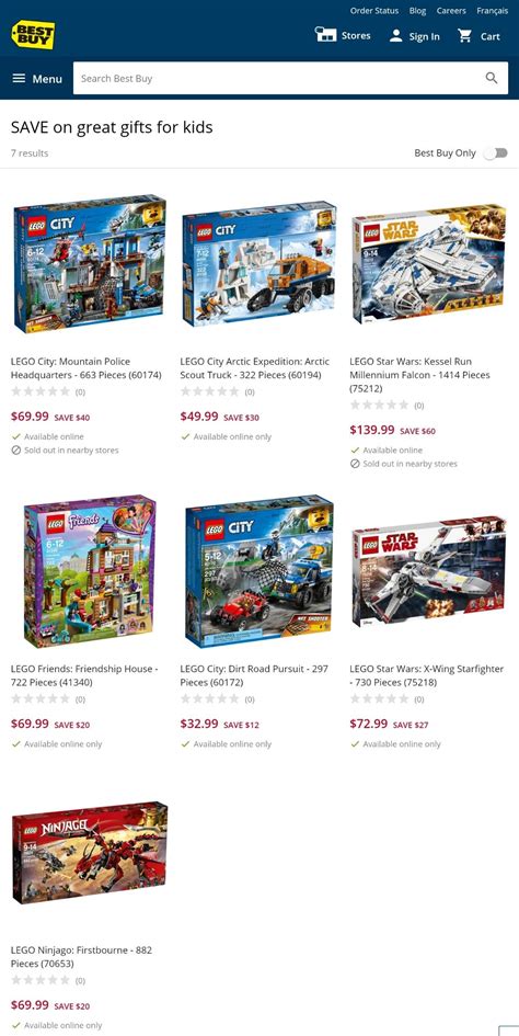 TODAY ONLY online Best Buy LEGO deals : r/legocanada